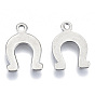 201 Stainless Steel Charms, Laser Cut, Horseshoe