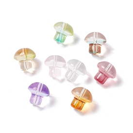 Transparent Glass Beads, Mushroom