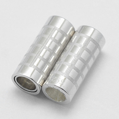 925 магнитные застежки из стерлингового серебра, с печатью s925, колонка