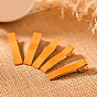 Alloy Alligator Hair Clip, with Wrap Cloth, Hair Accessories for Girls, Rectangle