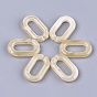 Anneaux liant acrylique, connecteurs à liaison rapide, pour la fabrication de chaînes de bijoux, style de pierres fines imitation, ovale