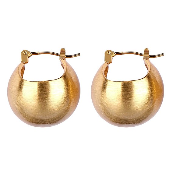 Alloy Thick Round Hoop Earrings for Women