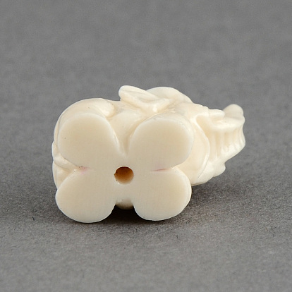 Dyed Elephant Synthetic Coral Beads, 19x21x12mm, Hole: 2mm
