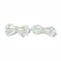 Perles acryliques opaques, avec de la poudre de paillettes, couleur ab , bowknot