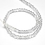 Crystal Glass Round Beads Strands, 4mm, Hole: 1mm, about 105pcs/strand, 15.7 inch