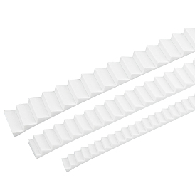 Benecreat 3pcs 3 style marchepied en plastique modèle de plaque en plastique, pour le matériau de construction de feuille de modèle de bricolage