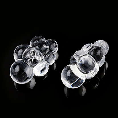 Perles acryliques transparentes, nuage