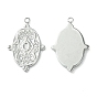 304 Stainless Steel Pendant  Cabochon Settings, Oval