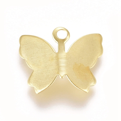 Laiton pendentifs en filigrane, charmes de papillon