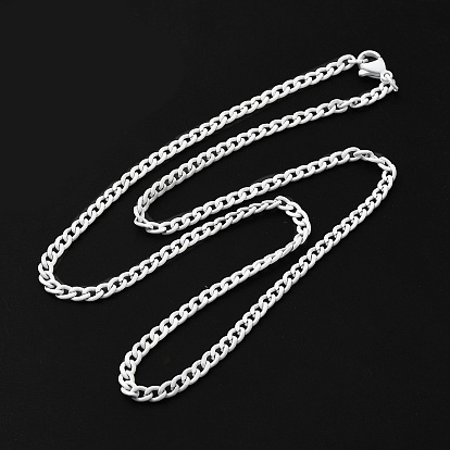 Окрашены аэрозольной краской 201 ожерелья-цепочки из нержавеющей стали, с застежкой омар коготь