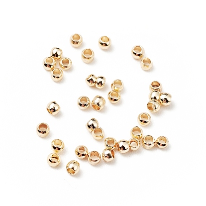 Brass Beads, Cadmium Free & Lead Free, Long-Lasting Plated, Rondelle