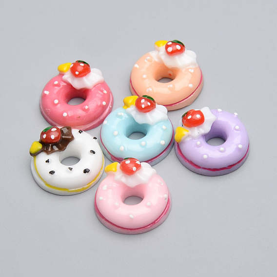 Resin Decoden Cabochons, Donut