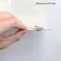 Flower Plastic Diamond Painting Magnet Cover Holder, for DIY Diamond Painting Colored Art, Platinum