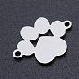 201 Stainless Steel Links Connectors, Paw Print