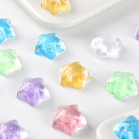 Transparent Resin Star Cabochons, DIY Jewelry Material Accessories
