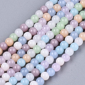 Opaque Glass Beads Strands, Rondelle