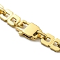 Ion Plating(IP) 304 Stainless Steel Rectangle Link Chain Bracelets