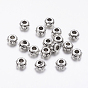 Tibetan Style Spacer Beads, Lead Free, Cadmium Free and Nickel Free, Rondelle