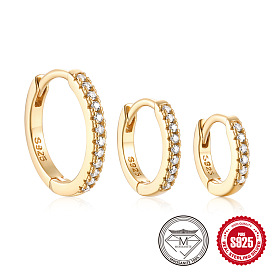 925 Sterling Silver Moissanite Diamond Classic Earrings Set - 6/8/10mm Sizes