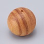 Natural Wood Beads, Loose Beads, for Rosary Jewelry Making, Round, Undyed