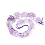 Natural Amethyst Beads Strands, Rough Raw Stone, Nuggets