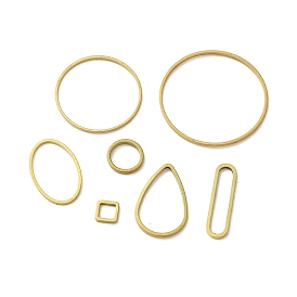 Ring/Teardrop/Rhombus/Oval Brass Linking Rings, Golden