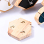 Wood Covered with Velvet/PU Leather Necklace Display Stands, Jewelry Display Holder for Necklace Storage