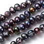 Natural Cultured Freshwater Pearl Beads Pearl Beads Strands, Dyed, Potato