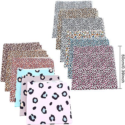 Tissu imprimé à motif léopard, pour patchwork, couture de tissu au patchwork