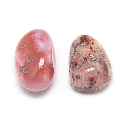 Perles naturelles cornaline, pierre tombée, pas de trous / non percés, puces