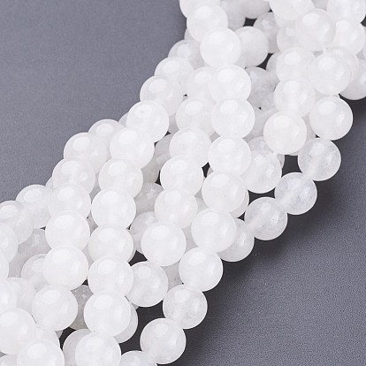 Perles naturelles, perles de jade , ronde