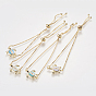Adjustable Brass Bolo Bracelets, Slider Bracelets, with Synthetic Opal and Cubic Zirconia, Box chains, Sea Turtle