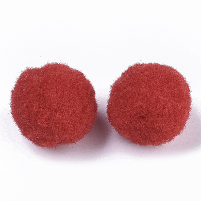 Pate de diy artisanat en polyester haute élastique pom pom ball, ronde