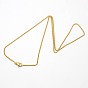 Trendy Unisex 304 Stainless Steel Twisted Chain Necklaces, with Lobster Clasps