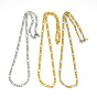 304 Stainless Steel Figaro Chain Necklace Making, 17.72 inch ~17.91 inch (450mm~455mm), 4mm