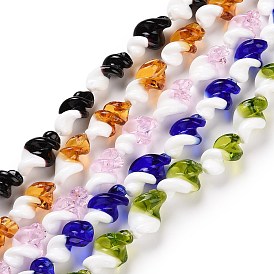 Handmade Lampwork Beads Strands, Twist