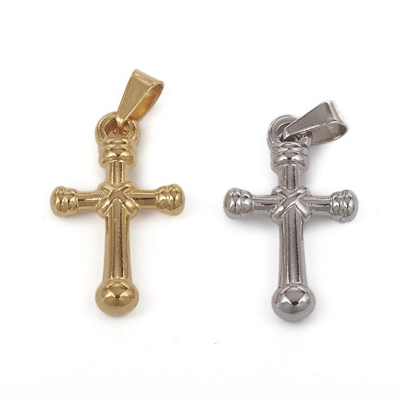 304 Stainless Steel Pendants, Cross, for Jewelry Making
