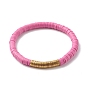 Handmade Polymer Clay Heishi Beads Stackable Stretch Bracelets Set for Women