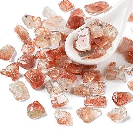 Natural Sunstone Chips Beads, No Hole