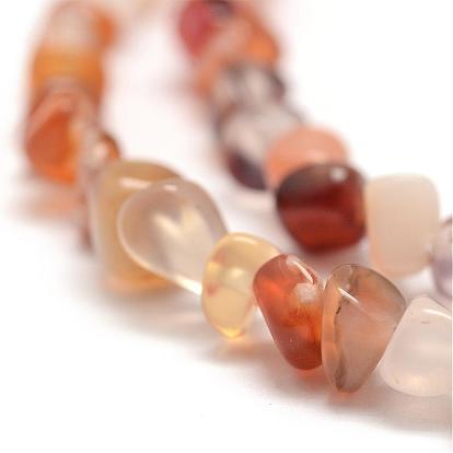 Dyed Natural Carnelian Beads Strands, Nuggets