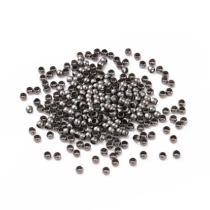 Perles à écraser en laiton , sans cadmium et sans plomb, rondelle, 2x1.2mm