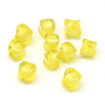 Nuggets Transparent Acrylic Beads, Bead in Bead