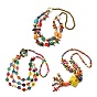 Colliers plastrons en perles de noix de coco naturelles colorées, bijoux bohèmes pour femmes