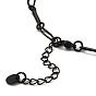 304 ожерелье-цепочка из нержавеющей стали с ромбами и овальными звеньями