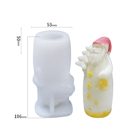 Christmas Theme, Santa Claus DIY Candle Silicone Molds, Resin Casting Molds, For UV Resin, Epoxy Resin Jewelry Making
