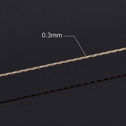 Benecreat 3 hebras alambre artesanal de cobre, larga duración plateado, redondo trenzado