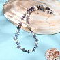 Collier de perles en améthyste naturelle, lapis-lazuli et perles de coquillage pour femmes
