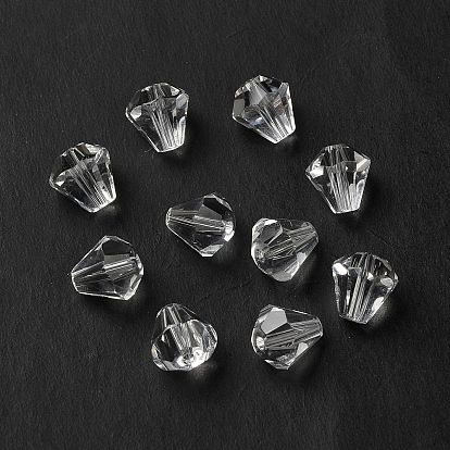 Glass Imitation Austrian Crystal Beads, Faceted, Diamond