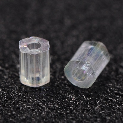 11/0 perlas de cristal de la semilla, hexágono, dos cortes