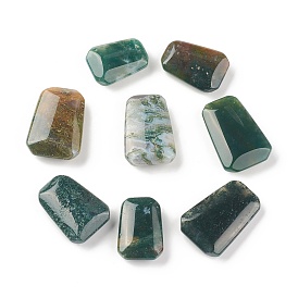 Natural Indian Agate Beads, No Hole Beads, Trapezoid